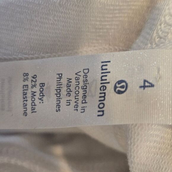 Lululemon White Cropped Wide Leg Pants - Picture 6 of 7